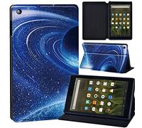 FINDING CASE For Amazon Fire HD 8 (6th 7th 8th Gen) Tablet - Printed PU Flip Leather Smart Lightweight Shell Stand Cover Case for Fire HD 8 (6th 7th 8th Gen) (Fire HD 8 (6th 7th 8th Gen), blue planet)