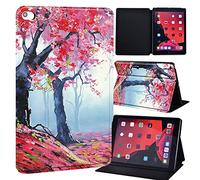 FINDING CASE For Apple iPad Air 3 10.5 inch (2019) Tablet - Printed PU Flip Leather Smart Lightweight Shell Stand Cover Case for iPad Air 3 10.5 inch (iPad Air 3 10.5" (2019), red tree paint)