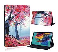 FINDING CASE For Samsung Galaxy Tab S5e T720 T725 10.5 Inch Tablet - Printed PU Flip Leather Smart Lightweight Shell Stand Cover Case for Galaxy Tab S5e T720 T725 10.5 Inch (red tree paint)