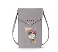 FINDING CASE Ladies Crossbody Bag, PU Leather Shoulder Bag with Metal Snap and Transparent Window, Touch Screen Messenger Bag Mobile Phone Bag with Strap for Cellphone, Key, Card, Phone (gold N)