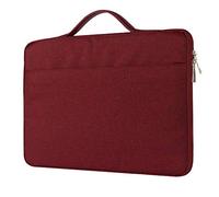 FINDING CASE Macbook Pro 15 inch (A1286/A1398/A1707) Sleeve Pouch Case Shockproof Notebook Carrying Bag for 15-15.4" Laptop Sleeve Handbag with Leather Handle (wine red)