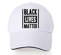 FINDING CASE Men's Athletic Baseball Fitted Cap Plain Baseball Cap for Men - Classic 6 Panel Adjustable Sport Casual Sun Visor Hat (Black Lives Matter)
