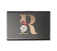 FINDING CASE Metal Card Holder Wallet, Ultra Thin Stainless Steel & Aluminum, RFID Blocking, Gold R, 6 Card Slots, Unisex Adult Minimalist Convenience-seekers, Modern Style, Men's Wallet