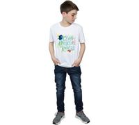 Finding Dory Boy's Ocean Adventure Cotton T-Shirt in White | Size: 12-13 Years Finding Dory White 12-13 Years