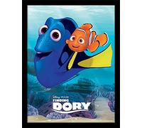 Finding Dory "Dory and Nemo Framed Print, Multi-Colour, 30 x 40 cm