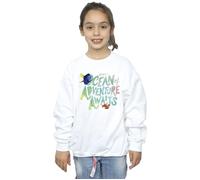Finding Dory Girl's Ocean Adventure Sweatshirt in White | Size: 12-13 Years Finding Dory White 12-13 Years