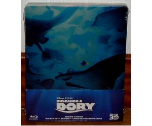 Finding Dory Steelbook Blu-Ray 3D + 2 Blu-Rays New Disney A-B-C