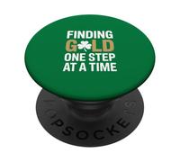 Finding Gold One Step At A Time Irish Clover PopSockets Adhesive PopGrip