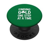 Finding Gold One Step At A Time Irish Clover PopSockets Adhesive PopGrip