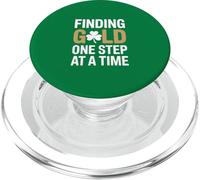Finding Gold One Step At A Time Irish Clover PopSockets PopGrip for MagSafe