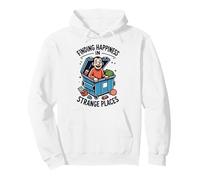 Finding Happiness in Dumpster Diving Junk Collector Pullover Hoodie