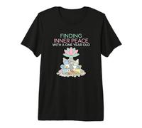 Finding Inner Peace with A One Year Old Stressed Parent Premium T-Shirt