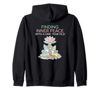 Finding Inner Peace With A One Year Old Stressed Parent Zip Hoodie