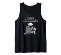 Finding Inner Peace with A Teenager Parenting Tank Top