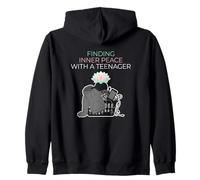 Finding Inner Peace With A Teenager Parenting Zip Hoodie