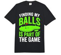 Finding My Balls is Part of The Game Funny Golf Humor Golfer Comfort Colors Adult Heavyweight T-Shirt