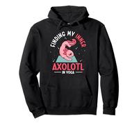 Finding My Inner Axolotl In Yoga Meditating Axolotls Pullover Hoodie