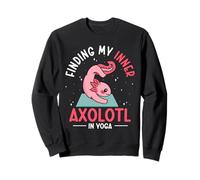 Finding My Inner Axolotl In Yoga Meditating Axolotls Sweatshirt