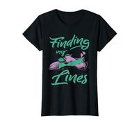 Finding My Lines Rock Climbing Bouldering Quote Illustration T-Shirt