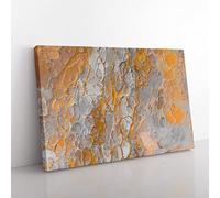 Finding My World In Abstract Modern Art Canvas Wall Art Print Ready to Hang, Framed Picture for Living Room Bedroom Home Office Décor, 76x50 cm (30x20 Inch)