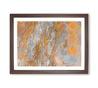 Finding My World In Abstract Modern Art Framed Print | A2 Walnut Framed Wall Art | Ready to Hang | Abstract Map Picture | Living Room Bedroom Lounge Office