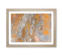 Finding My World In Abstract Modern Art Framed Print | A3 Oak Framed Wall Art | Ready to Hang | Abstract Map Picture | Living Room Bedroom Lounge Office