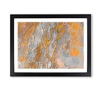 Finding My World In Abstract Modern Art Framed Print | A4 Black Framed Wall Art | Ready to Hang | Abstract Map Picture | Living Room Bedroom Lounge Office