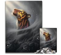 Finding Myself Tiger Puzzles 1000 Pieces for Adults Puzzles for Adults Ideal for Teenagers Collectors Travel Gift Family Activity 1000 PCS(75x50cm)