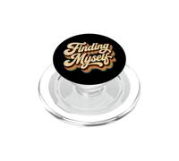 Finding Myself Vintage Retro T-Shirt - Healing Journey Tee PopSockets PopGrip for MagSafe