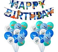 Finding Nemo Birthday Shark Party Supplies: Whale Shark Decorations Balloons and Banners