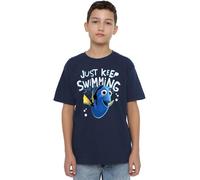 Finding Nemo Dory Just Keep Swimming Kids T-Shirt Navy Disney Navy 9-10 Years