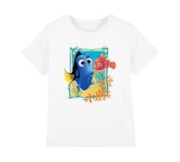 Finding Nemo Boys Dory Unisex Kids T-Shirt, White, 5-6 Years UK