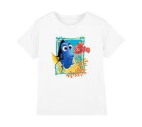 Finding Nemo Boys Dory Unisex Kids T-Shirt, White, 7-8 Years UK