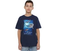 Finding Nemo Boys Fish are Friends Unisex Kids T-Shirt, Navy, 5-6 Years UK