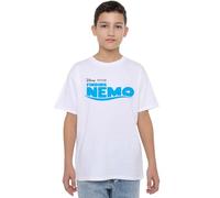Finding Nemo Boys Logo Unisex Kids T-Shirt, White, 5-6 Years UK