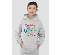 Finding Nemo Christmas Here We Come With Dory And Destiny Youth Kids Pull-Over Hoodie, Athletic Heather Disney Grey 12-13 Years