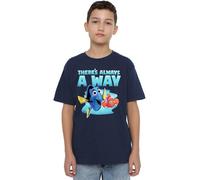 Finding Nemo Dory There's Always a Way Unisex Kids T Shirt, Navy, 12-13 Years