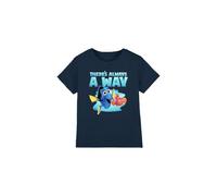 Finding Nemo Dory There's Always a Way Unisex Kids T Shirt, Navy, 9-10 Years
