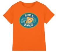 Finding Nemo Nemo's Dive in Unisex Kids T Shirt, Orange, 3-4 Years