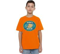 Finding Nemo Nemo's Dive in Unisex Kids T Shirt, Orange, 5-6 Years
