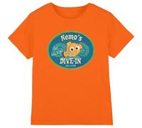 Finding Nemo Nemo's Dive in Unisex Kids T Shirt, Orange, 5-6 Years