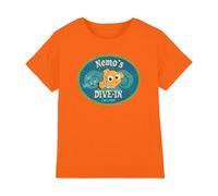Finding Nemo Nemo's Dive in Unisex Kids T Shirt, Orange, 7-8 Years