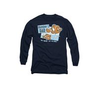 Disney Finding Nemo Pixar Finding Nemo Number 1 Dad Marlin Long Sleeve T-Shirt, Navy | Size: Small Disney Navy S