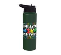 Finding Peace in Every Piece Jiggsaw Puzzle Stainless Steel Insulated Water Bottle
