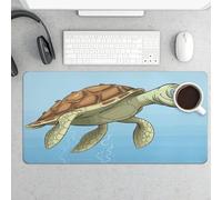 Finding Sea Turtles Gaming Mouse Pad 12x24 Inch Desk Pad Protector Waterproof Non-Slip Rubber Base Keyboard Mat Extra Large Desktop Mat for Office Home Computer Laptop Table Accessory