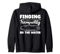 Finding Tranquility On The Water Zip Hoodie