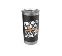 Finding Words - Crossword Puzzle Lover Crossword Stainless Steel Insulated Tumbler