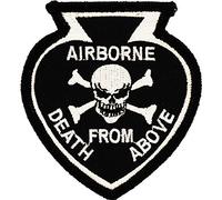 FindingKing Airborne Death From Above Spade & Skull Patch 3"