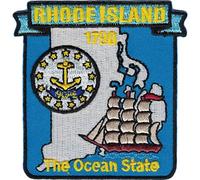 FindingKing Rhode Island State Map Patch 3"