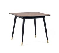 Findlay Square Dining Table - Walnut Black - Walnut & Black